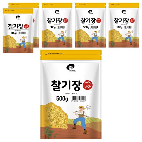 엉클탁 국산 찰기장, 500g, 6개