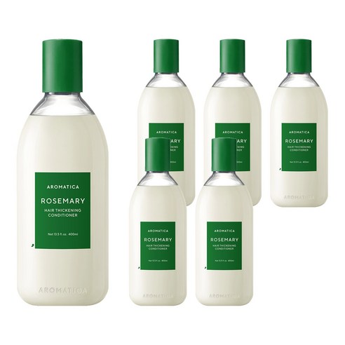 [비건라이프] 아로마티카 로즈마리 헤어 씨크닝 컨디셔너, 400ml, 4개