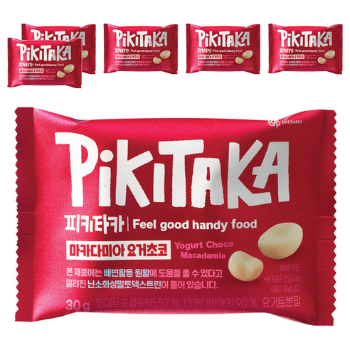 피키타카 대상 마카다미아 요거초코, 30g, 6개