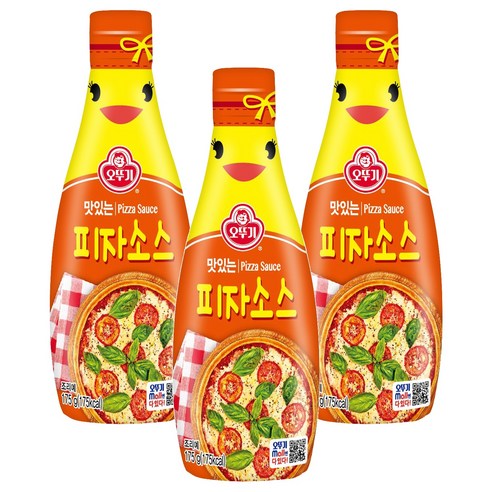 오뚜기 맛있는피자소스, 3개, 175g