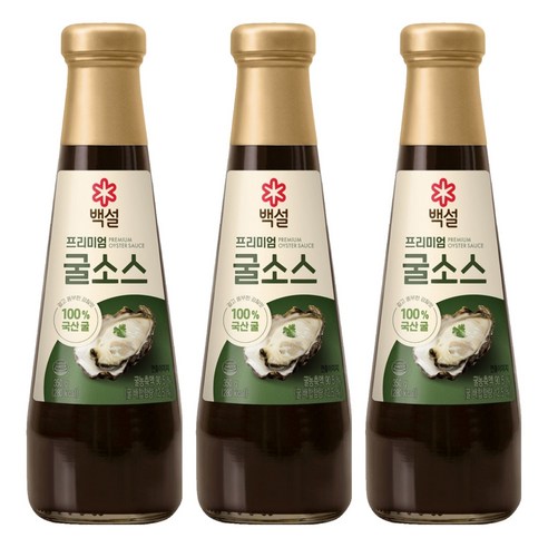 백설 프리미엄 굴 소스, 350g, 3개