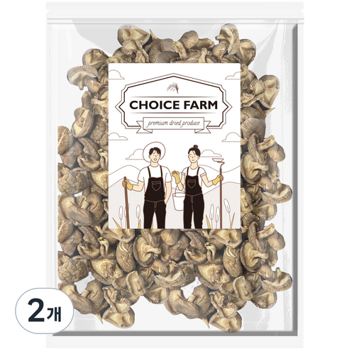초이스팜 건표고버섯 동고, 2개, 500g