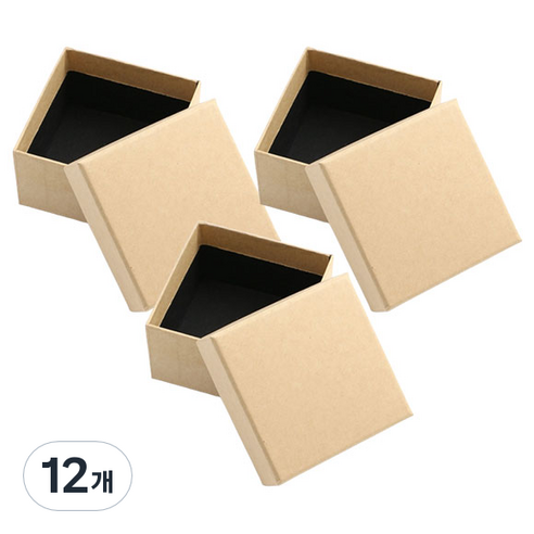 스페셜 모던 선물상자 9.5 x 9.5 cm, 크라프트, 12개