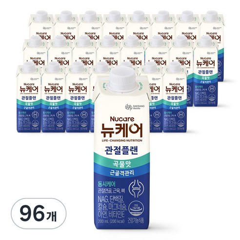 뉴케어 대상웰라이프 관절플랜 곡물맛, 200ml, 96개