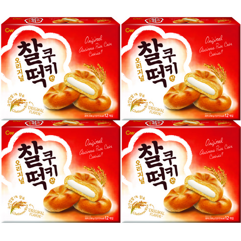 청우식품 찰떡쿠키 오리지널, 258g, 4개