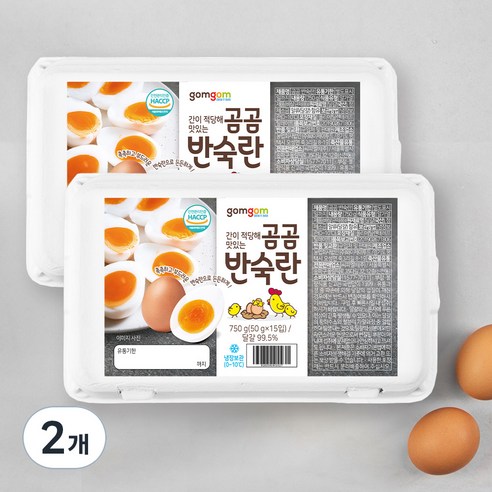 곰곰 반숙란 (냉장), 15구, 2개