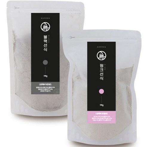 고르다 블랙선식 1kg + 핑크선식 1kg, 1세트