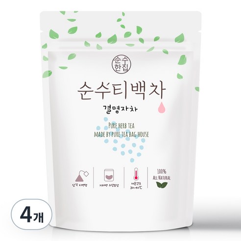 순수한집 결명자차 삼각티백, 1g, 50개입, 4개
