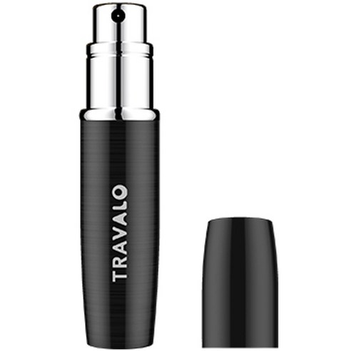 트라발로 럭스 펌핑식 충전 휴대용 향수공병 5ml, 블랙, 1개