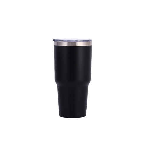 차이나다 단색 자동차 텀블러, 블랙, 900ml