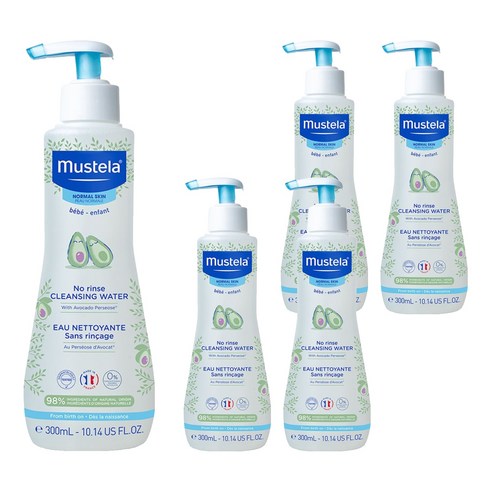 무스텔라 노 린스 클렌징 워터, 300ml, 5개