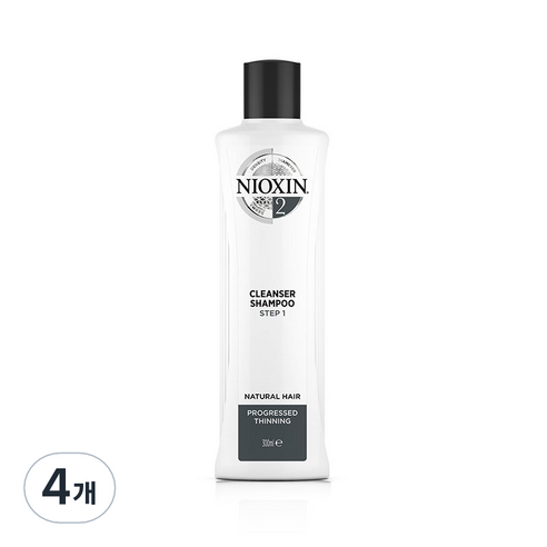 니옥신 3D 케어시스템 클렌저 샴푸 System 2, 300ml, 4개