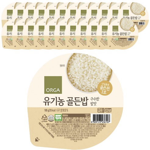 올가홀푸드 유기농 골든밥, 180g, 6개