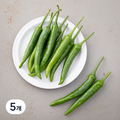 국내산 친환경 풋고추, 150g, 5개