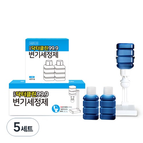 디앤디 닥터클린 99.9 변기세정제 + 리필용액 2개, 5세트
