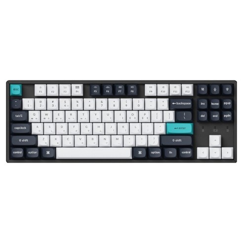 키크론 K8 MAX ALU 유무선 RGB 기계식 텐키리스 키보드 핫스왑, 블랙, K8M-J10-KR, 저소음 화이트축
