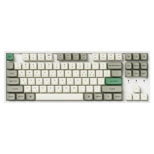 키크론 K8 MAX ALU 유무선 RGB 기계식 텐키리스 키보드 핫스왑, 쉘 화이트, K8M-Q10-KR, 저소음 화이트축