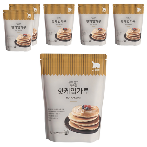 곰표 핫케잌가루, 1kg, 6개