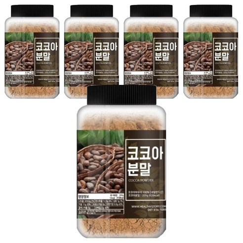 건강스토리 코코아 분말, 200g, 1개입, 5개