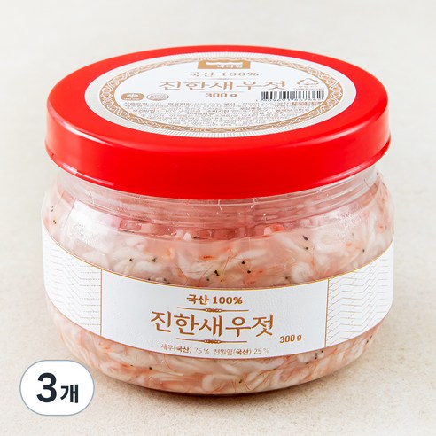 바다원 국내산 새우젓, 300g, 3개