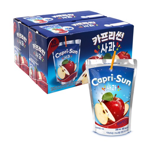 카프리썬 사과맛, 200ml, 40개