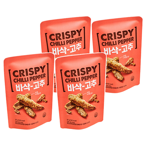 에치와이 바삭-고추, 30g, 4개