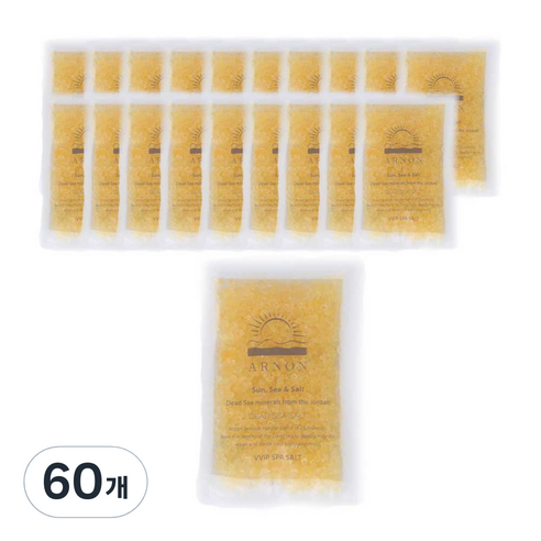 아르논 사해소금 입욕제 레몬, 80g, 60개