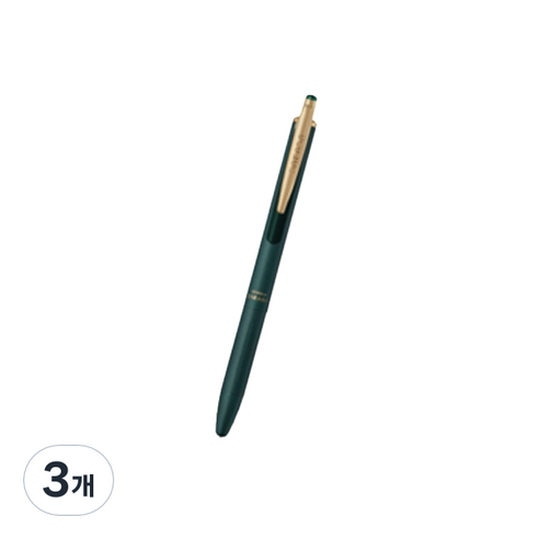 제브라 사라사 그랜드 빈티지 볼펜 0.5mm, 그린블랙, 3개