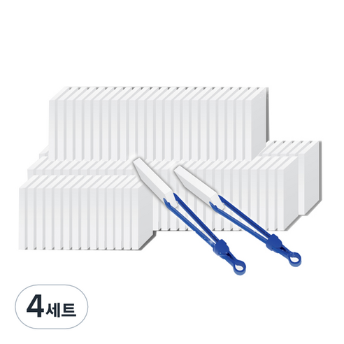 바스프 매직블럭 클리너 소형 50p + 집게 본품, 4세트