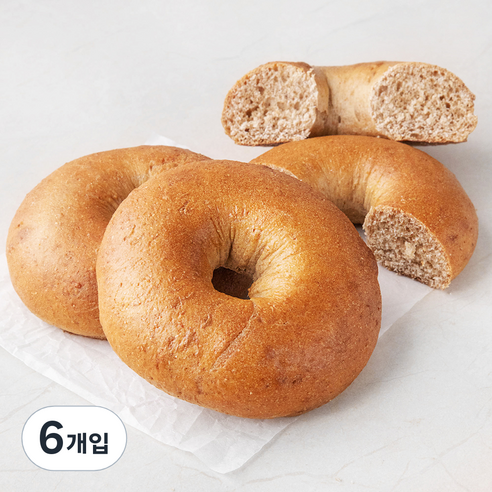 브로드카세 발효종 통밀 베이글, 120g, 3개입, 2개