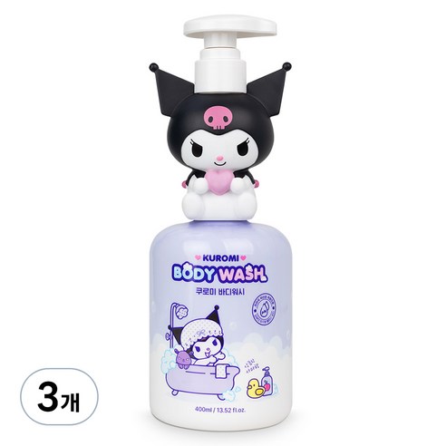 아텍스 유아용 쿠로미 약산성 바디워시 사과향, 400ml, 3개