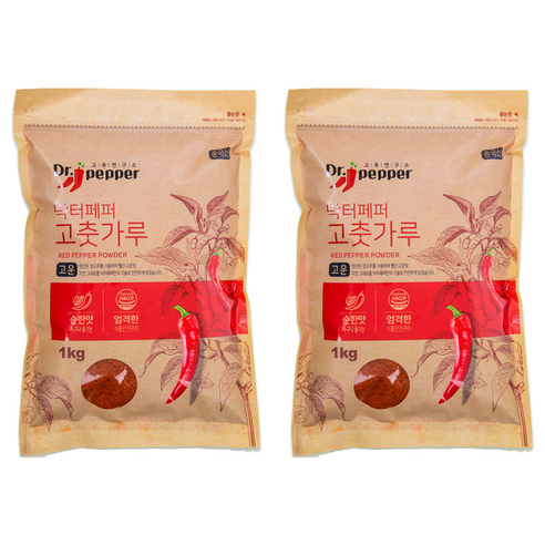 고추연구소 닥터페퍼 고운 고춧가루, 1kg, 2개