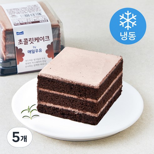 매일우유 초콜릿 케이크 (냉동), 100g, 5개