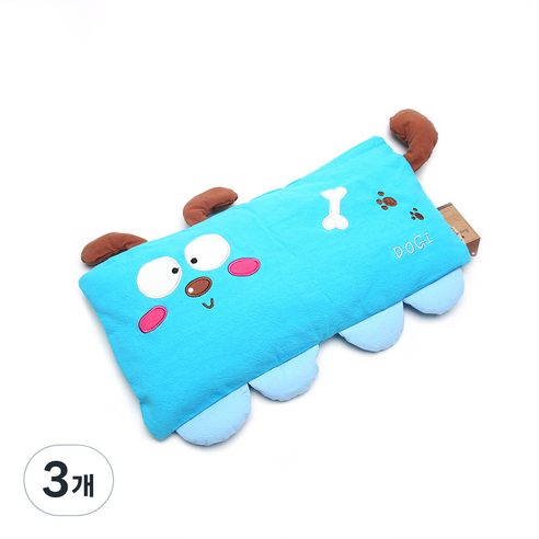 쥬쥬 아동메밀베개, 블루, 3개
