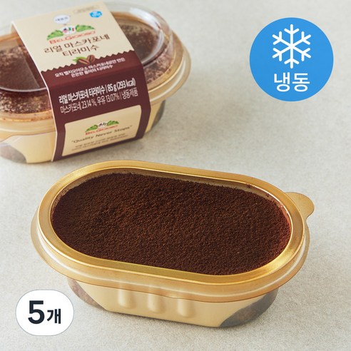 데르뜨 by 벨지오이오소 리얼 마스카포네 티라미수 (냉동), 85g, 1개입, 5개