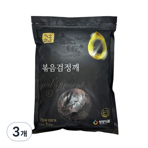 꼬손 볶음 검정깨, 1kg, 1개 국산볶음검정깨