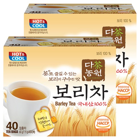 다농원 보리차, 1.5g, 40개입, 2개