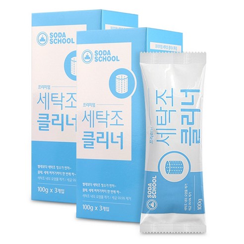 소다스쿨 프리미엄 세탁조 클리너, 100g, 6개