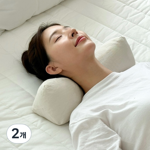 누아 바이오비드폼 베개, 화이트, 2개
