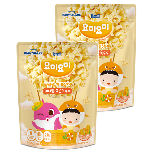 요미요미 미니팝 25g, 2개, 구운옥수수맛