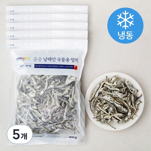 곰곰 남해안 국물용 멸치, 400g, 5개