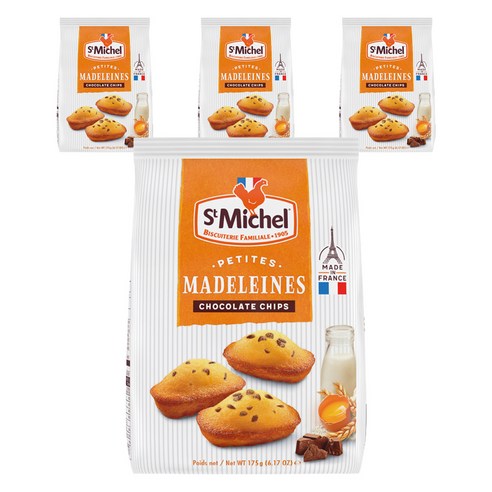 생미쉘 초코칩 마들렝, 175g, 4개