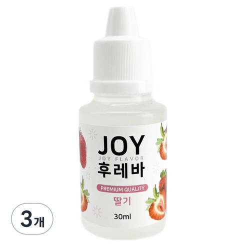 조이후레바 아로미조이 슬라임재료 30ml, 3개, 딸기