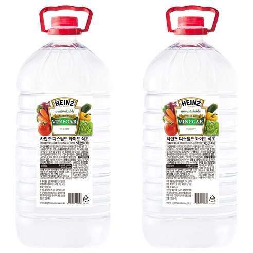 하인즈 화이트 식초, 5L, 2개