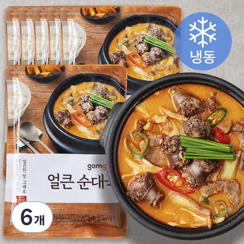 곰곰 얼큰 순대국 (냉동), 700g, 6개
