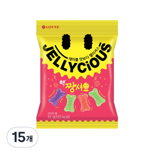 핵짱셔요 후르츠, 51g, 15개