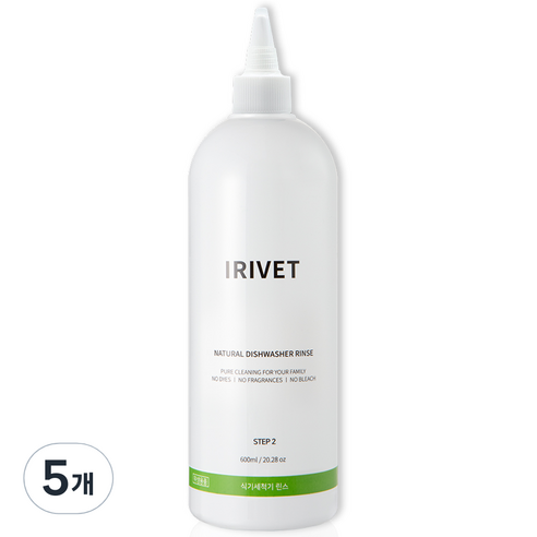 아이리벳 식기세척기 린스, 600ml, 5개