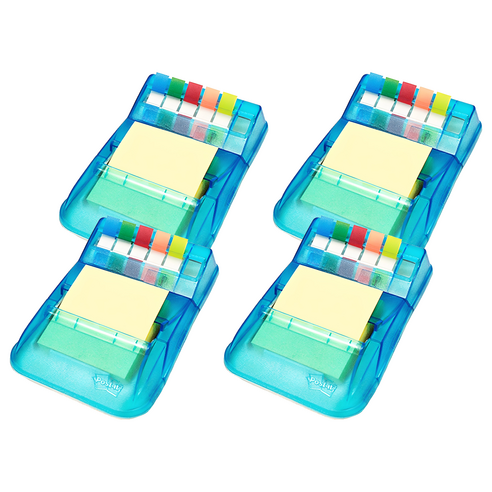 포스트잇 팝업디스펜서 KR-2001 + 팝업리필 + 플래그 5색 콤보팩, 혼합 색상, 4세트