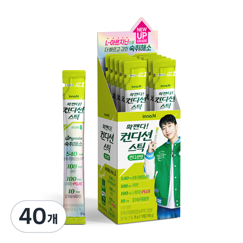 innoN 컨디션 숙취해소 스틱 컨디션맛 180g, 18g, 40개