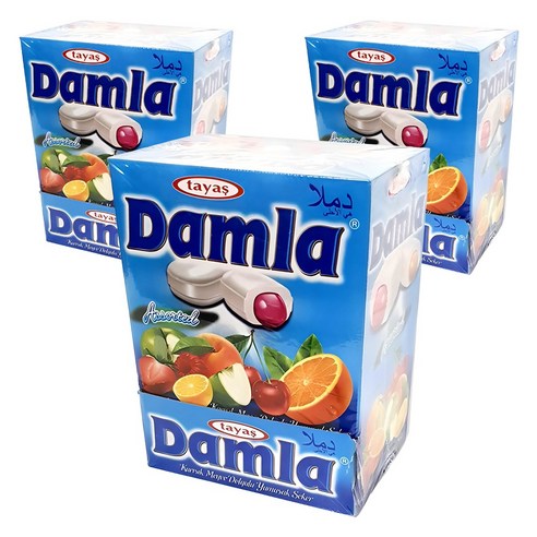 담라 어소티드 소프트캔디 블루, 2kg, 3개